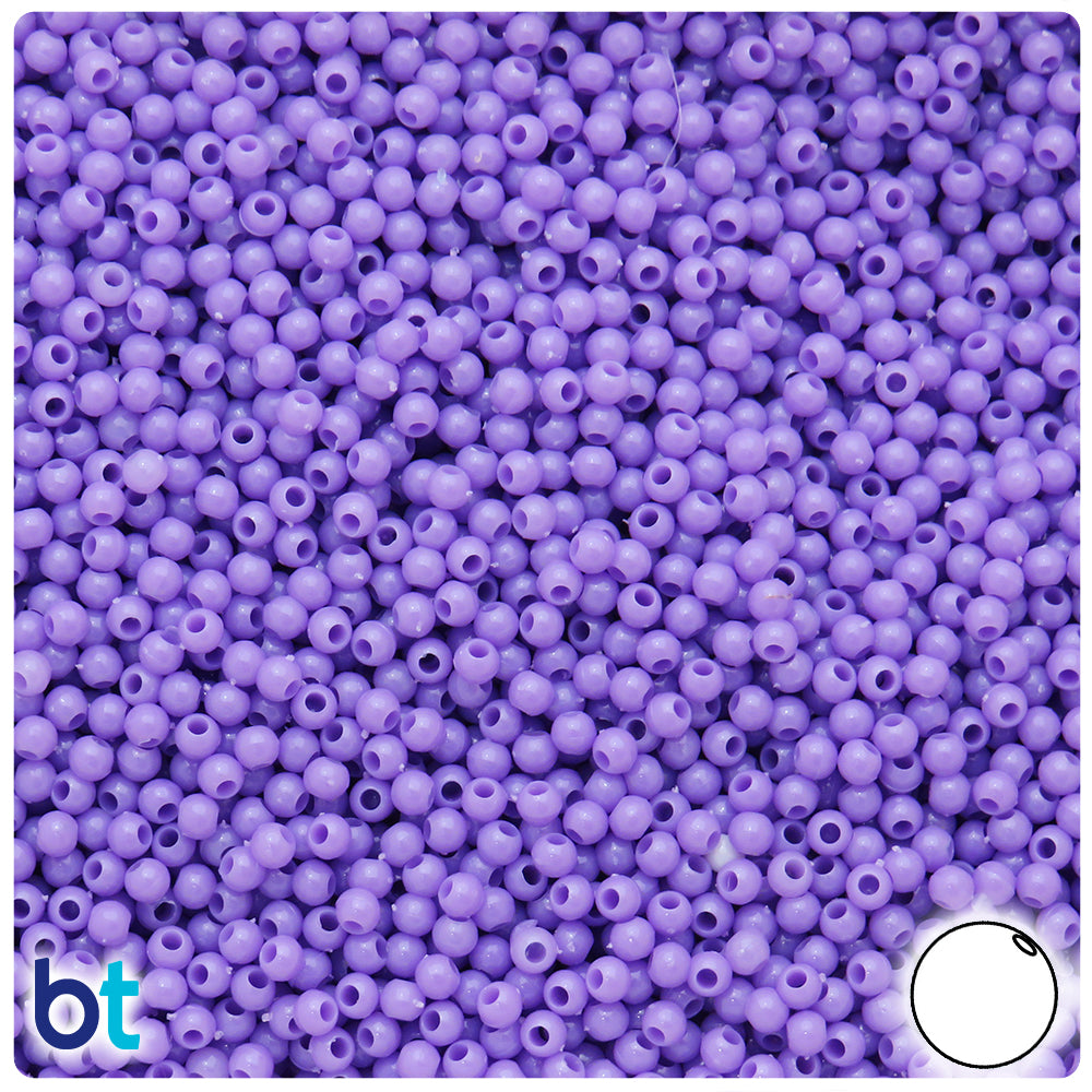 BeadTin Lime Roe Transparent 5mm Round Plastic Craft Beads (700pcs)