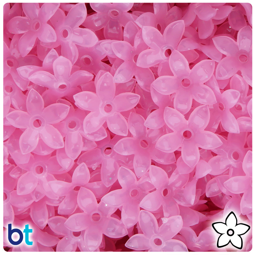 Wholesale Opaque Acrylic Flower Beads 