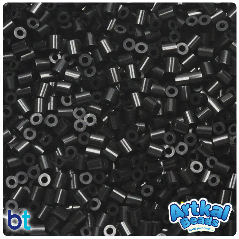 Perler Beads Fuse for Crafts, Black, Small, 6000pcs Black