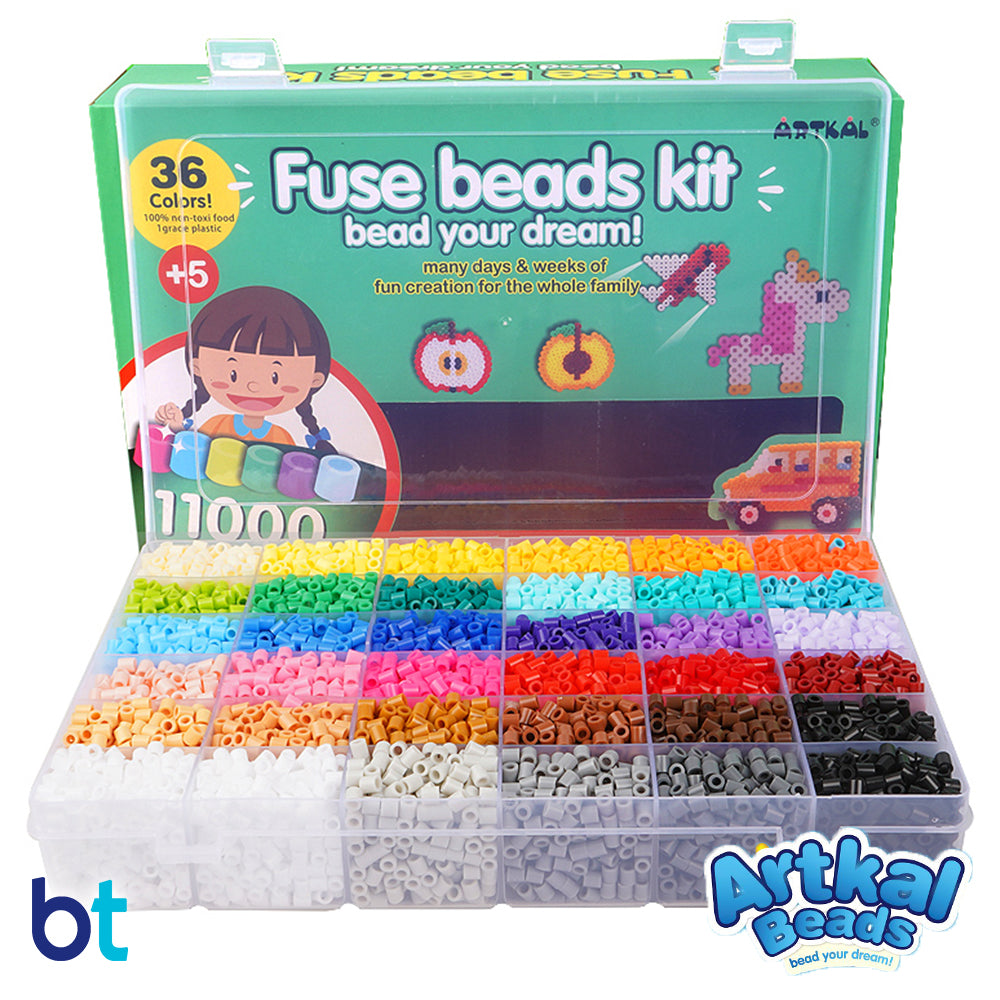 Quefe 11800pcs Fuse Beads Craft Kit, 36 Colors 5mm Beads, Melting Bead –  WoodArtSupply