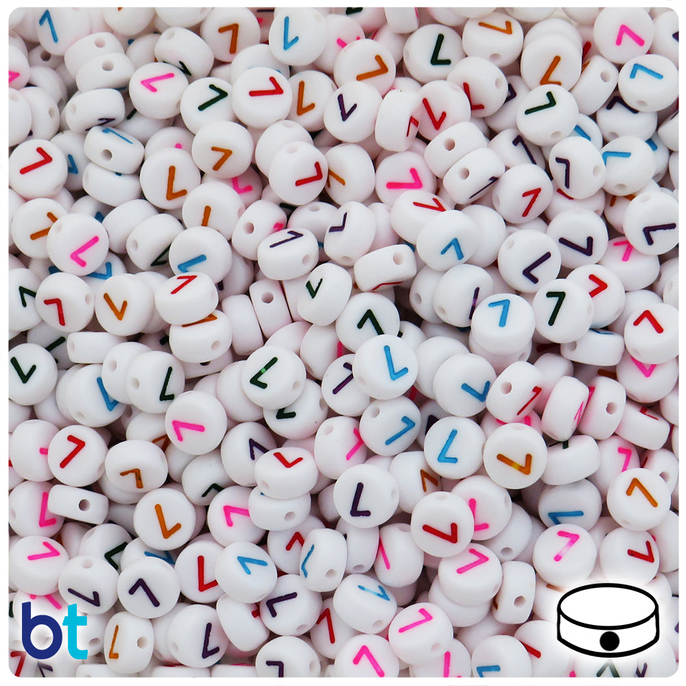 Alphabet Colourful Beads 7mm (2 packs)