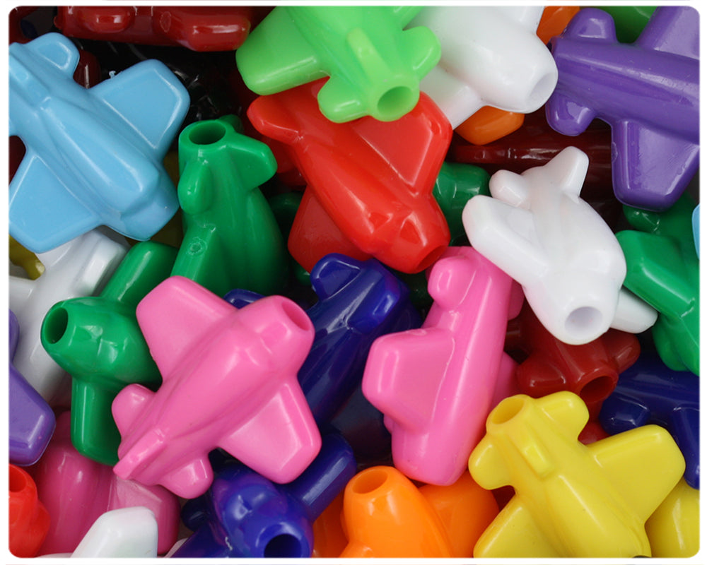 Plastic Novelty Pony Beads