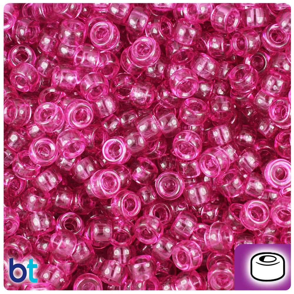 BeadTin Opaque Mix 6.5mm Mini Barrel Pony Beads (1000pcs)