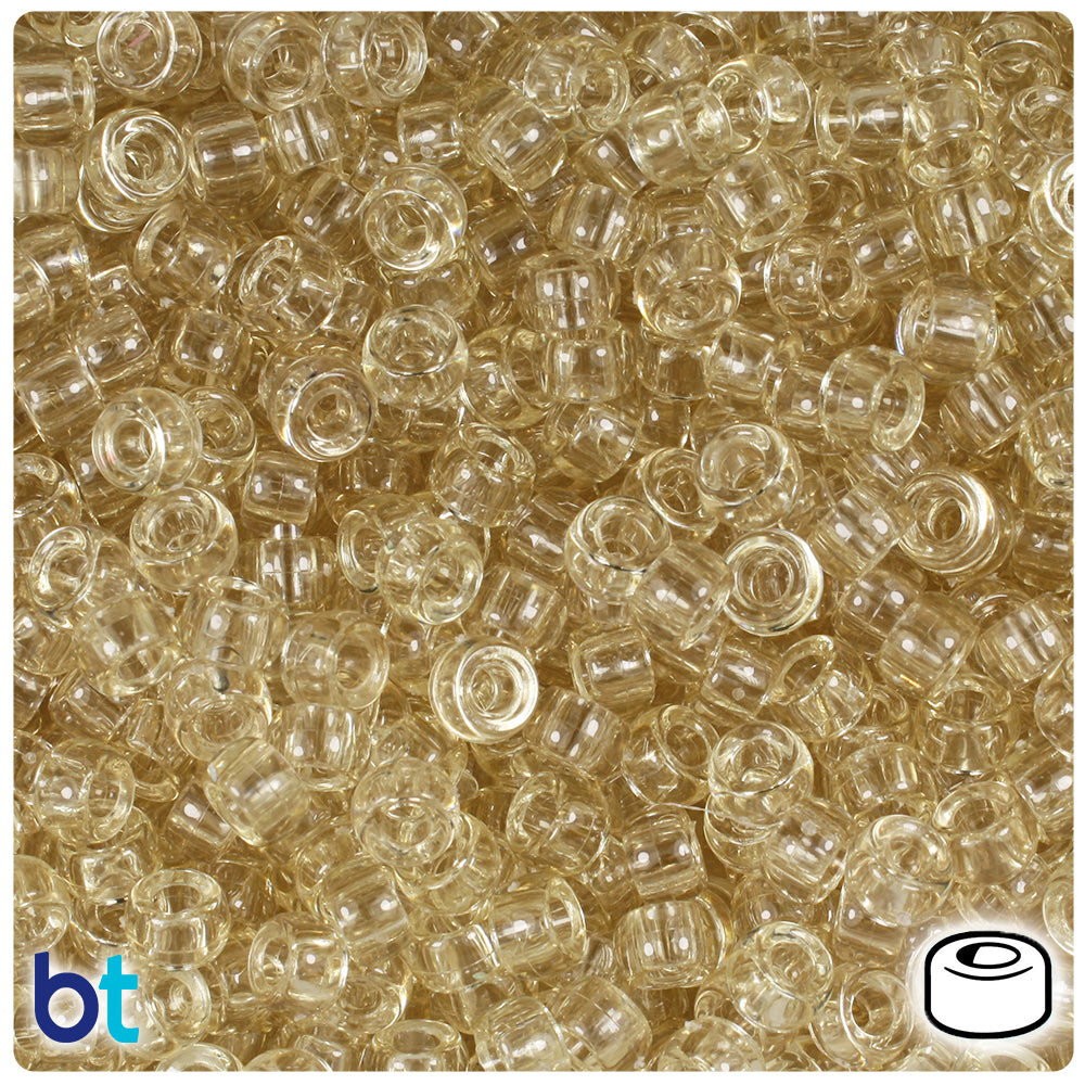 Gold Pearl 6.5mm Mini Barrel Pony Beads (1000pcs)