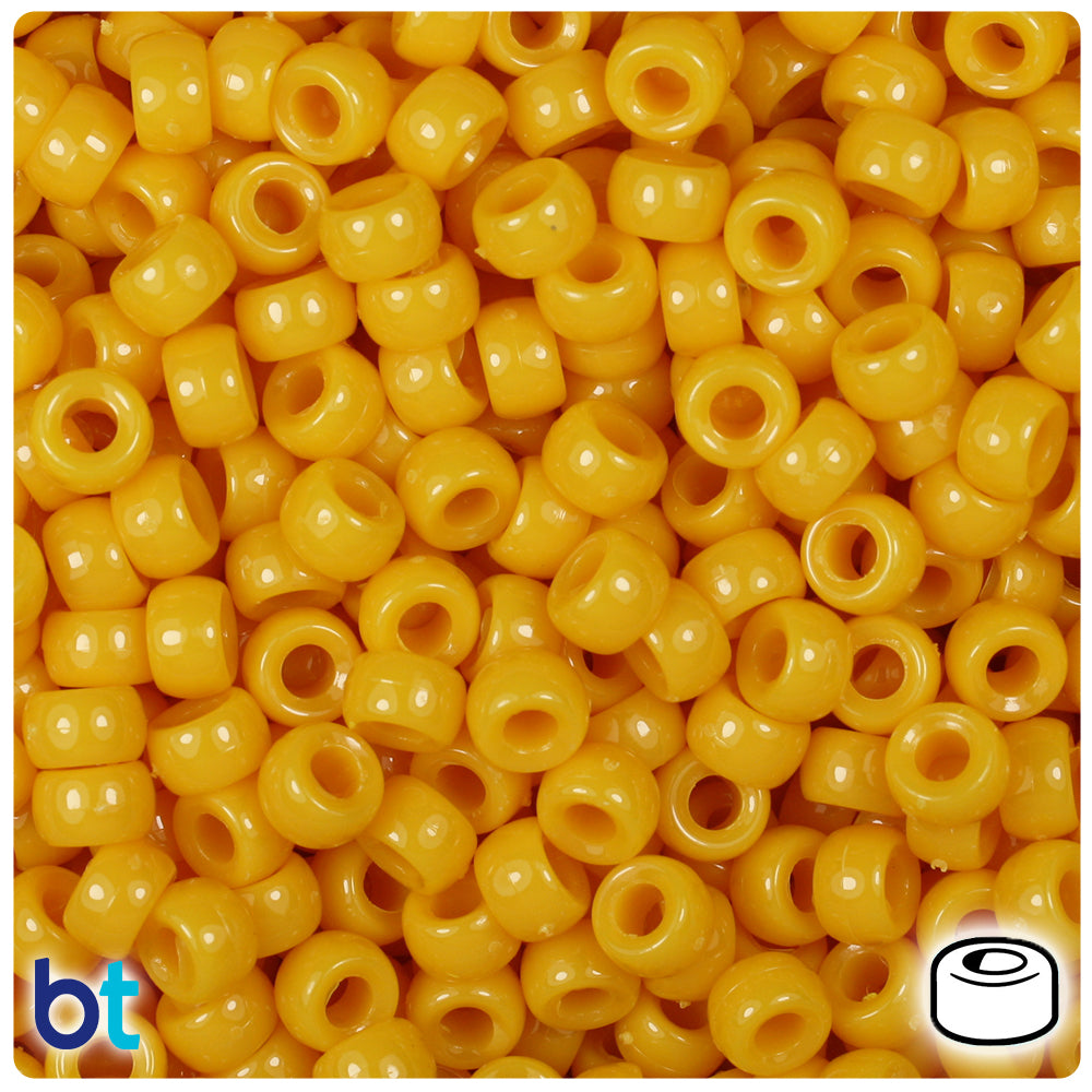 BeadTin Opaque Mix 6.5mm Mini Barrel Pony Beads (1000pcs)