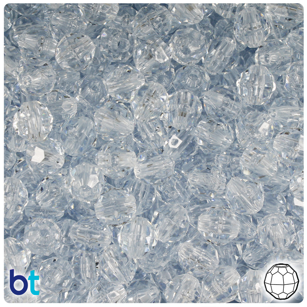 Ice Frosted 8mm Round Plastic Beads (300pcs)