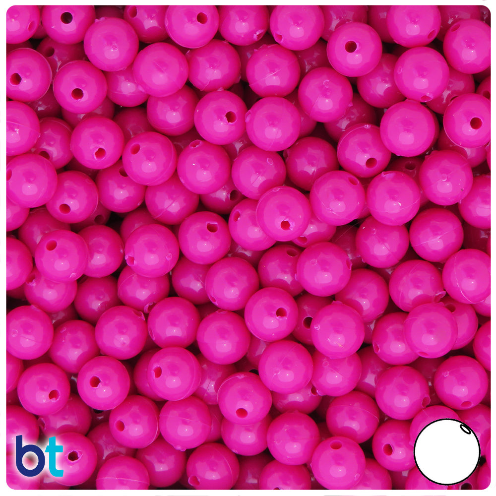 BeadTin Lime Roe Transparent 5mm Round Plastic Craft Beads (700pcs)