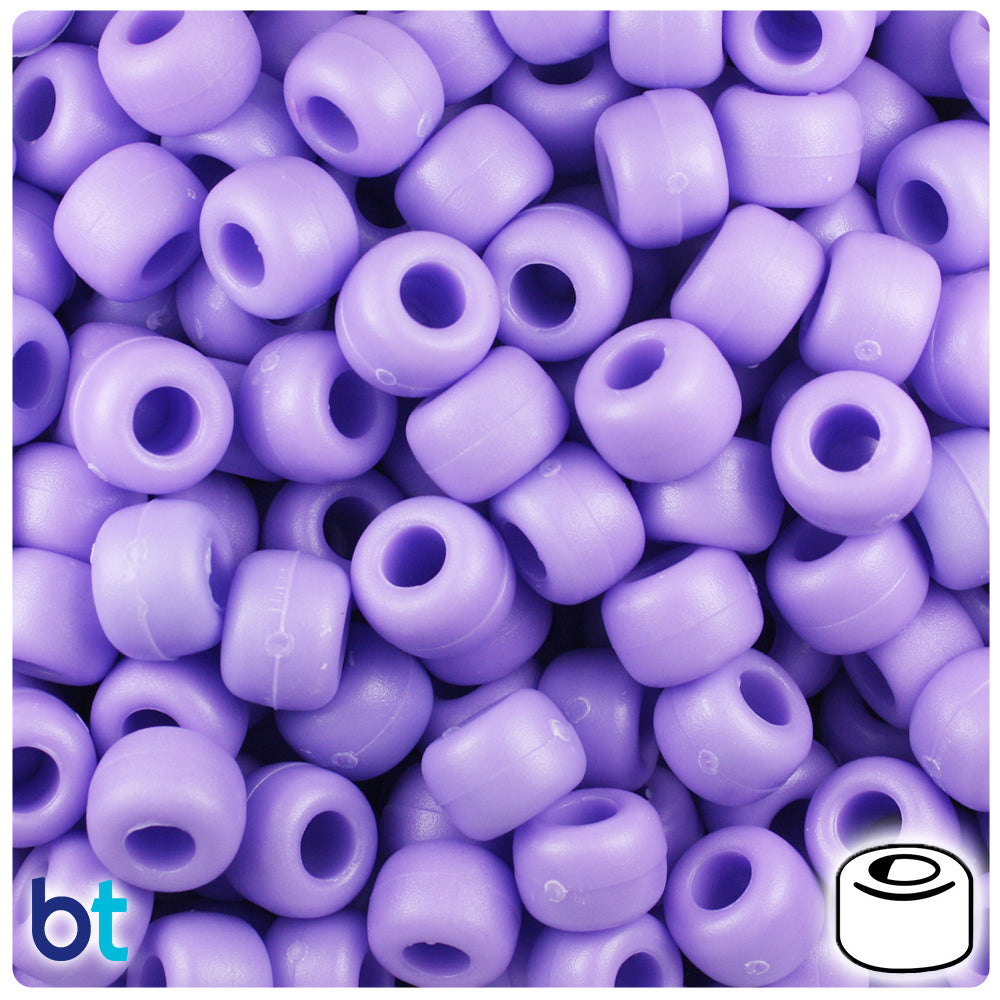 6mm Round Plastic Craft Beads, Lilac Purple Opaque, 500 beads - Pony Bead  Store