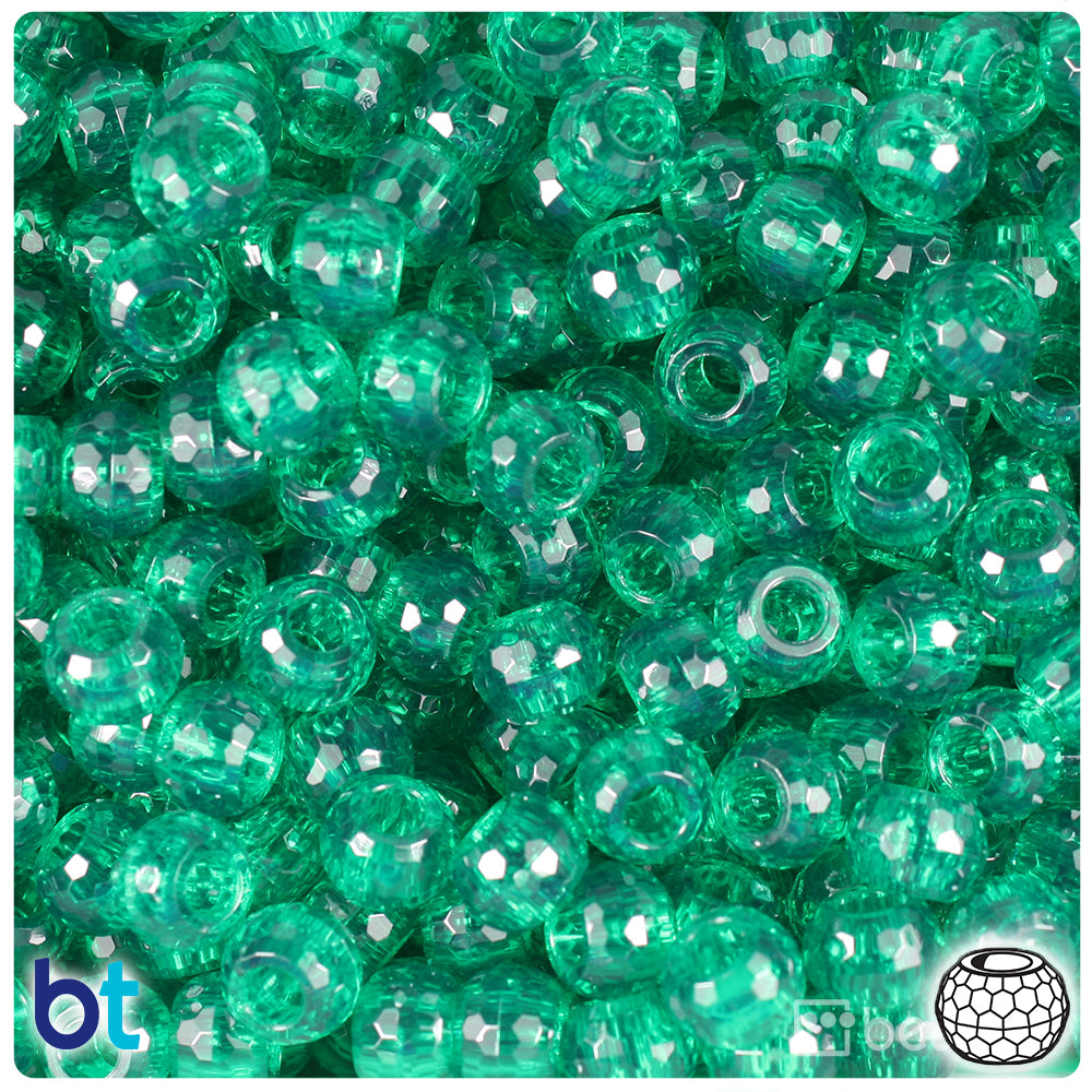 12 Packs: 280 Ct. (3,360 Total) Crystal Aurora Borealis Pony Beads by Creatology, 6mm x 9mm, Women's, Size: 6mm × 9mm, Other