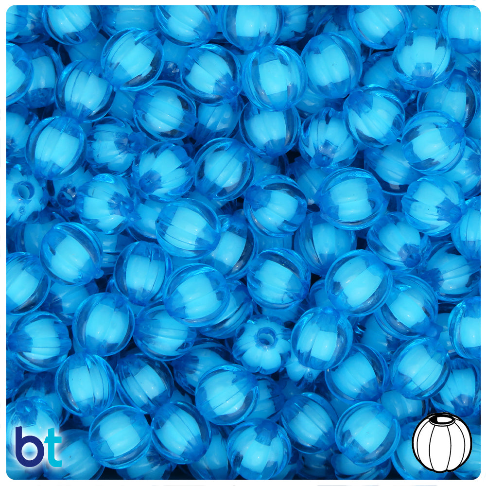 Mixed Transparent AB 10mm Round Plastic Beads (100pcs)