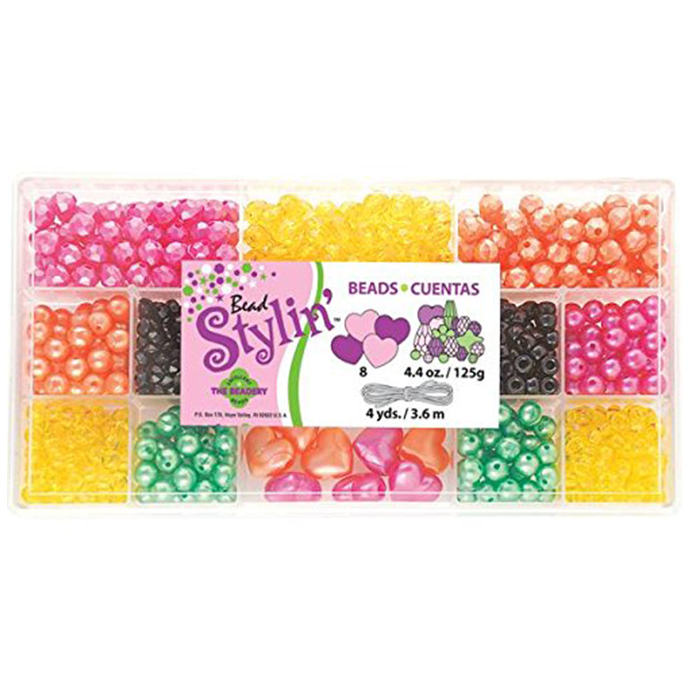 Beadery Bead Stylin' Bead Box Kit 4.4oz - Berry Brights