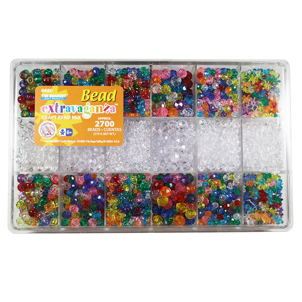 Bead Box Extravaganza Pearls and Faceted Mix 6583