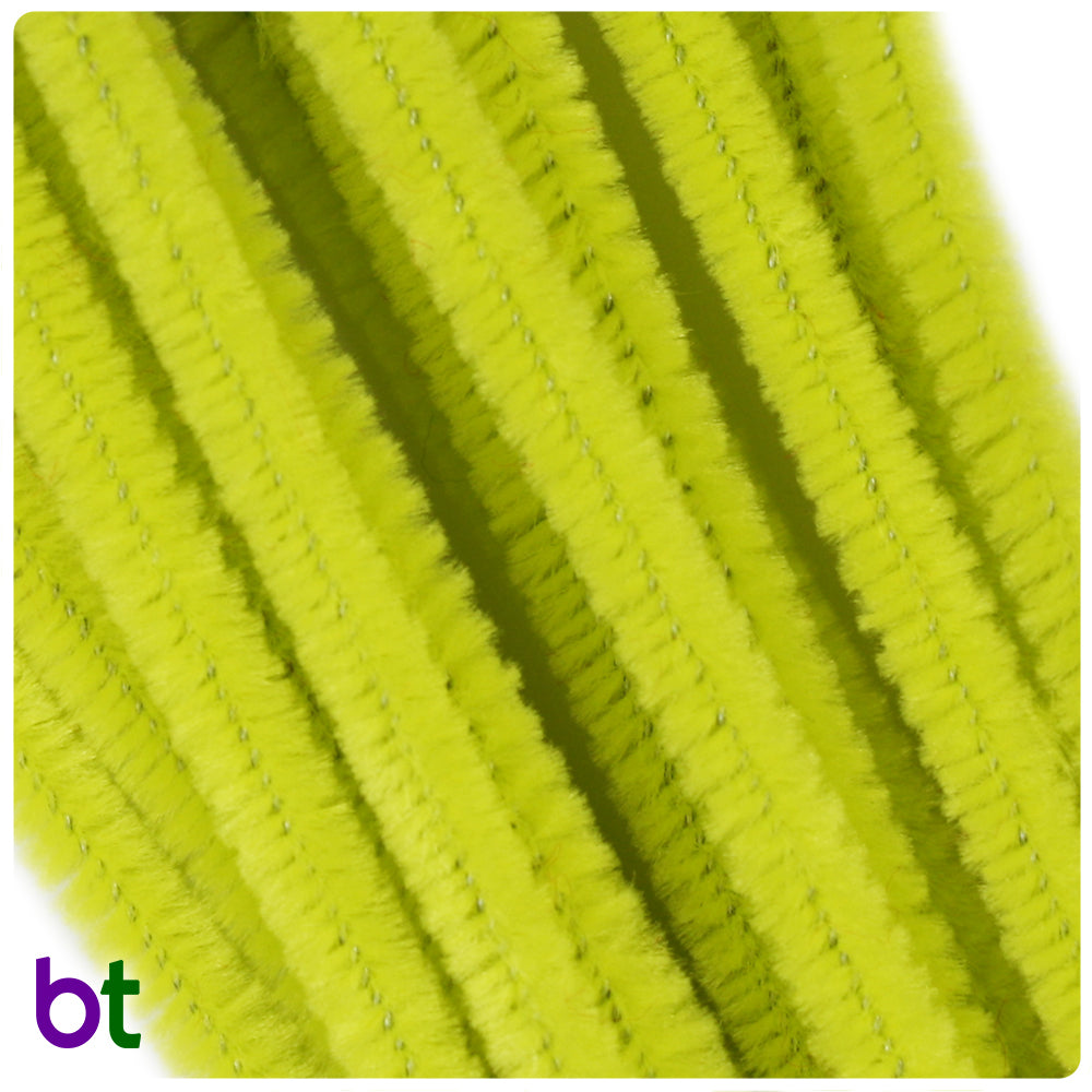 Metallic Highlight Green Chenille Pipe Cleaners