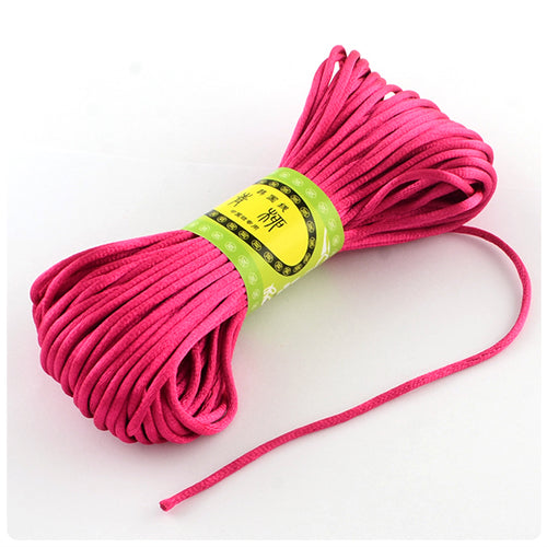 Dark Pink 2mm Nylon Satin Cord (20m)