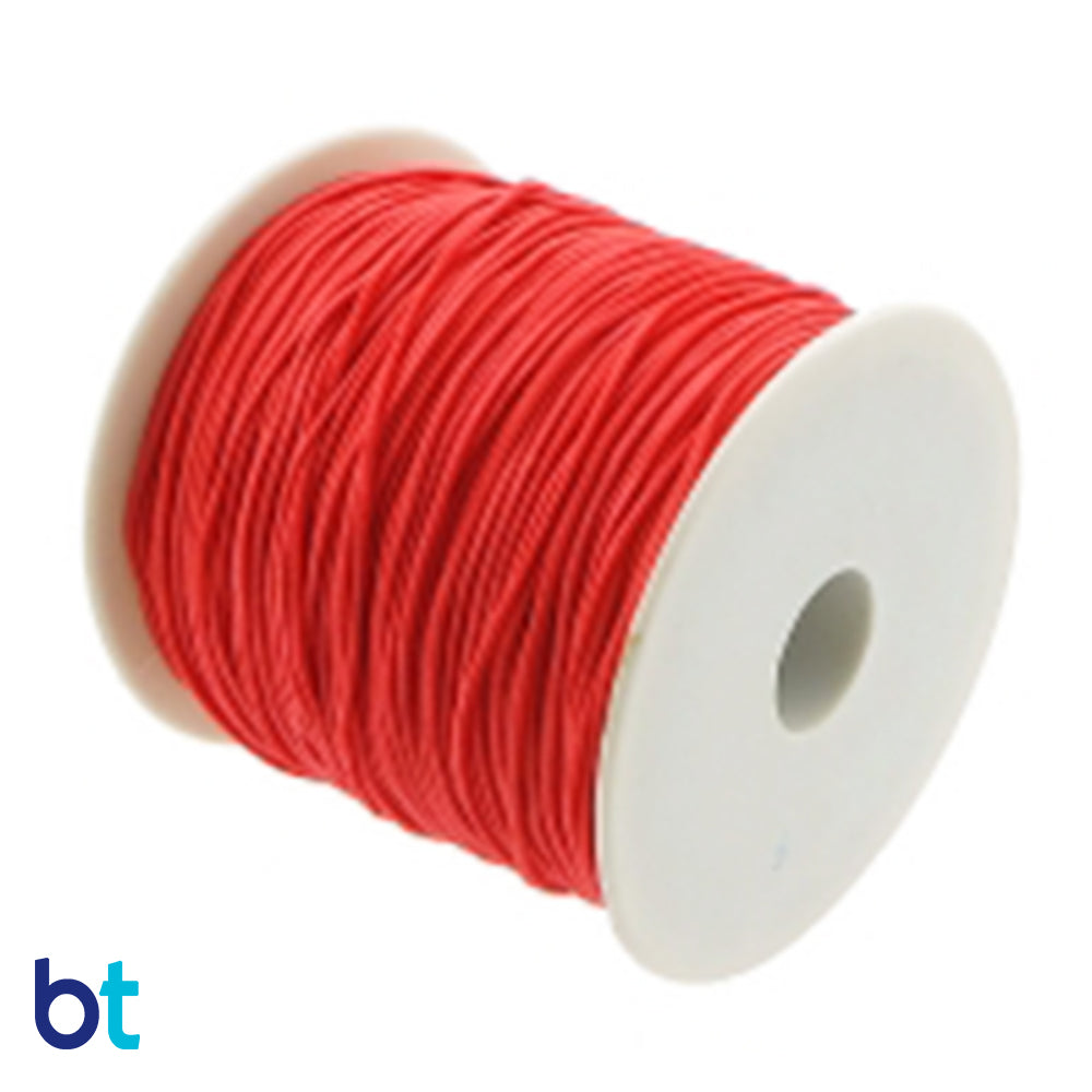 Light Red 2mm Round Elastic Cord (45m)