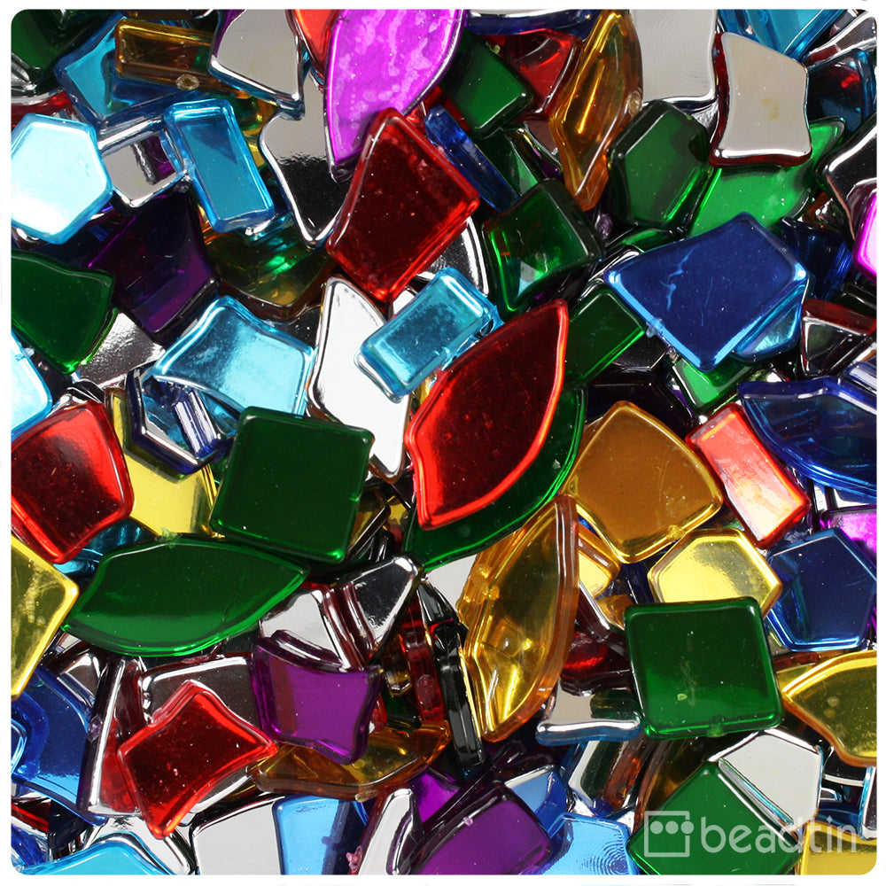1000 Pieces Mosaic Tiles for Crafts Bulk Glass Stained for