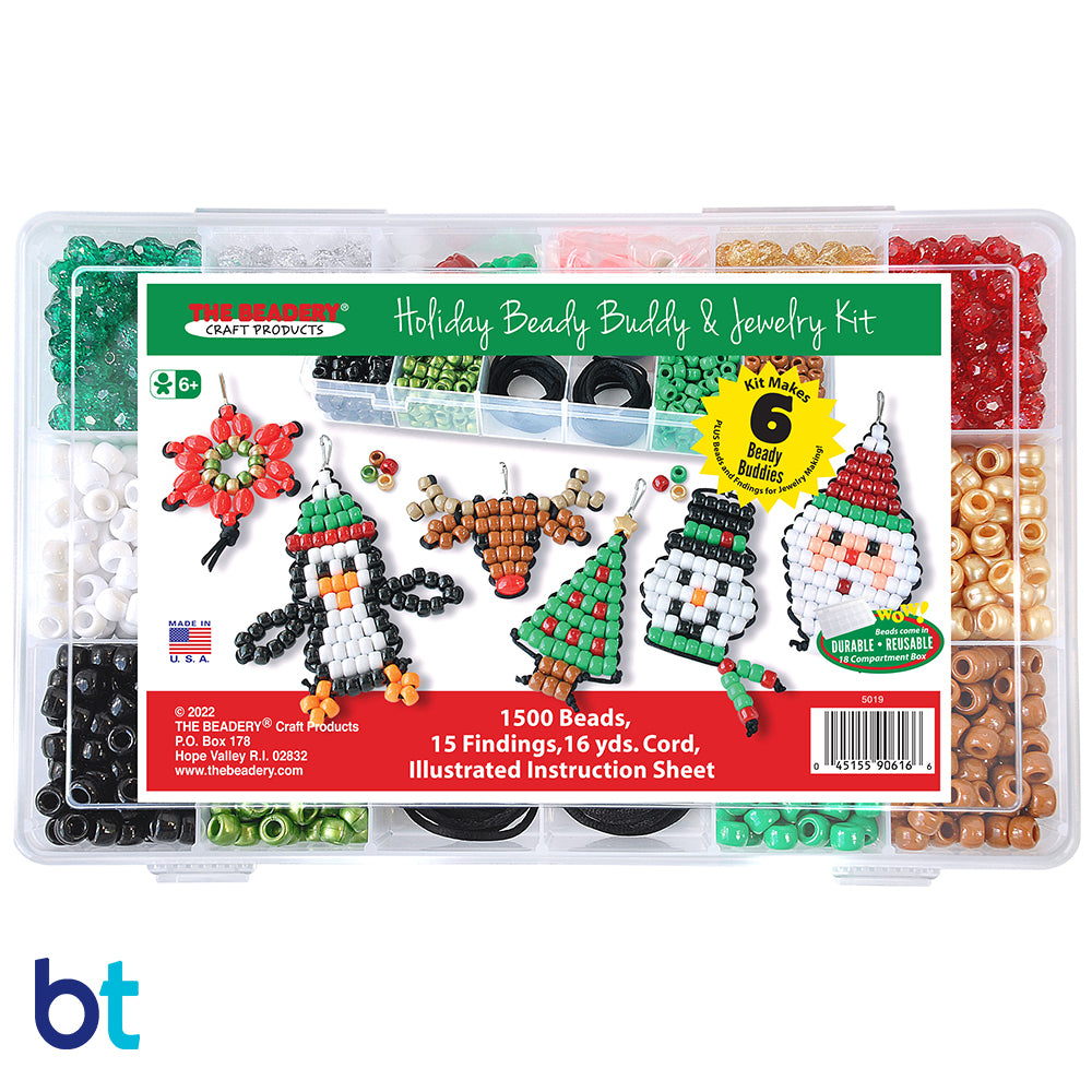 Holiday Beady Buddy & Jewelry Kit Bead Box