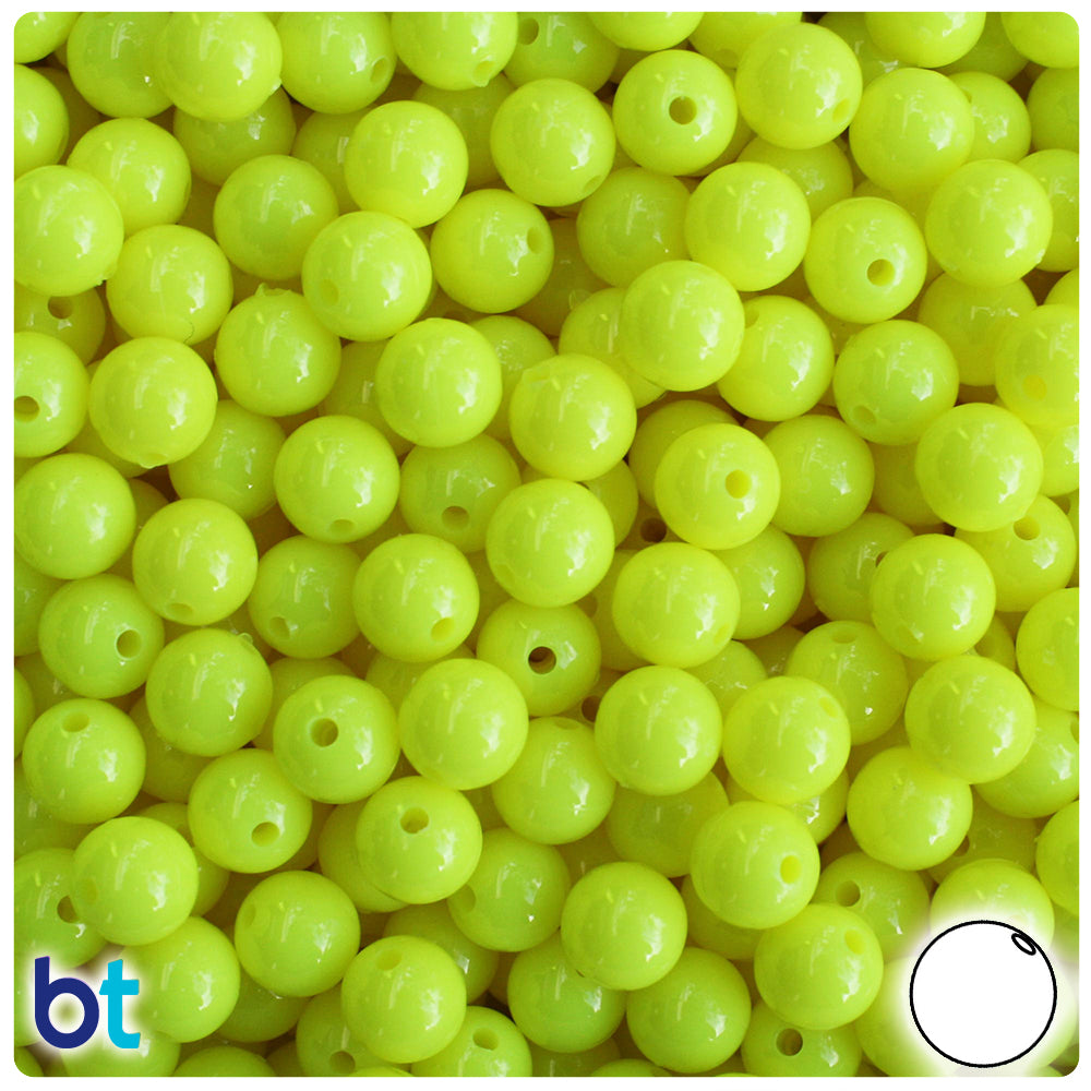 Wholesale Case 8mm Round Plastic Beads - Opaque