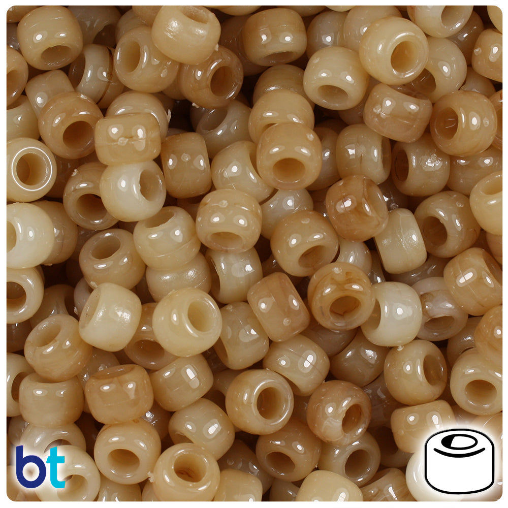 Wholesale Case 9mm Barrel Pony Beads - Opaque