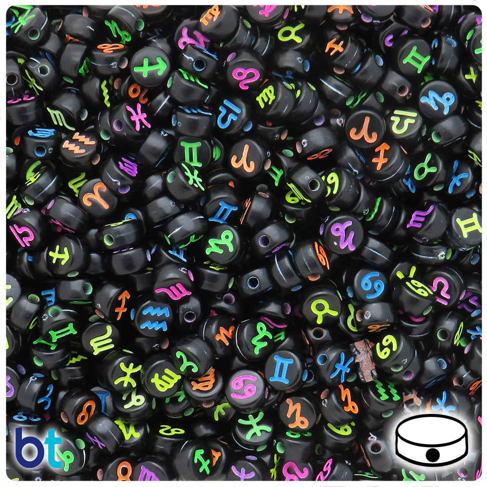 Black & Neon Alphabet Beads, Hobby Lobby