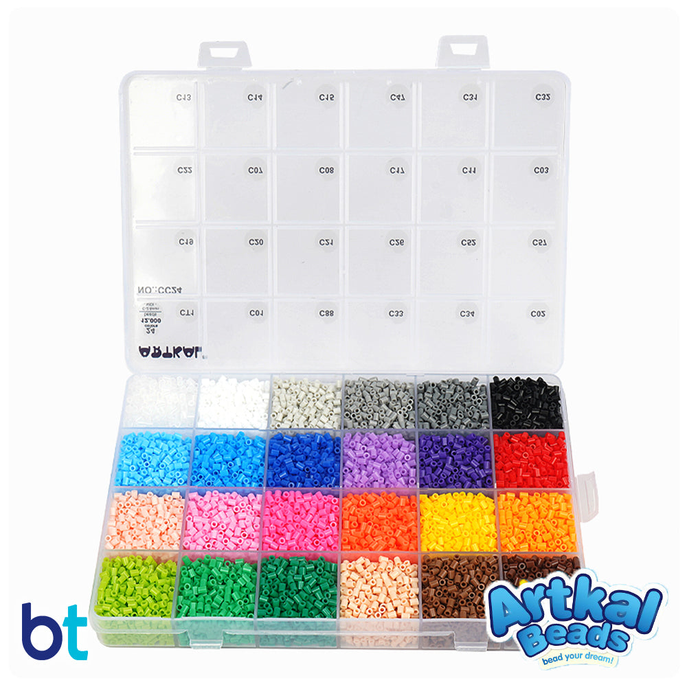 Artkal 24 Colors Mini Fuse Bead Kit (12,000 Beads)