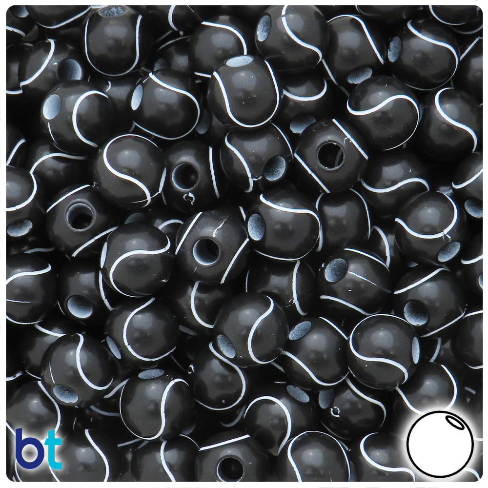 PEPRMROE 100 Pcs 12mm Baseball Beads Sport Ball Beads Loose Beads for Jewelry Making Accessories Home Decoration