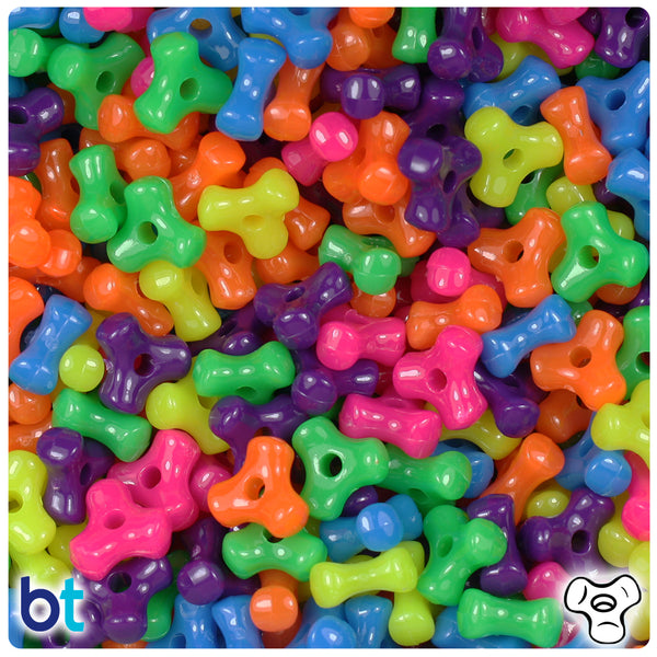 Jelly Transparent Mix Plastic Craft Beads Mix (113g)
