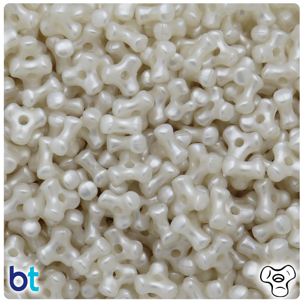 Bridal Pearl 11mm TriBead Plastic Beads (500pcs)